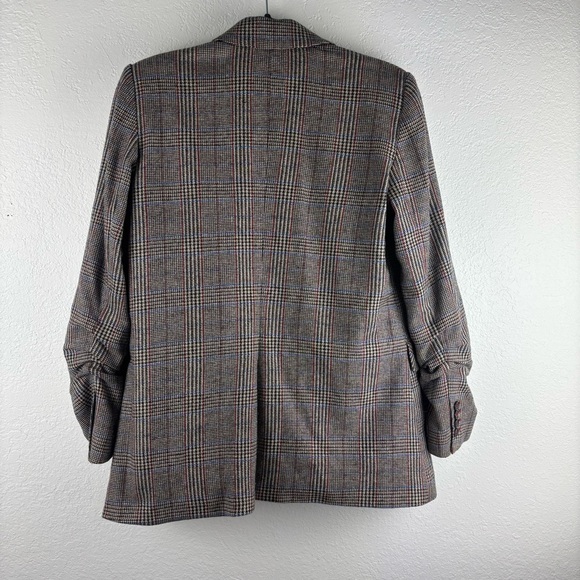 Veronica Beard Beacon Double Breasted Dickey Blazer Jacket Check Size 8 - Picture 3 of 7